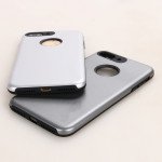 Wholesale iPhone 7 Plus Tough Armor Hybrid Case (Silver)